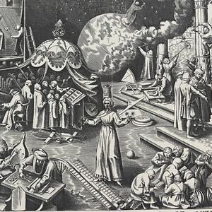 Bruegel, Temperance, Seven Virtues, Engraving, Print, Bookplate, ~ 241229-WH 70
